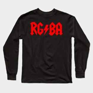 RG (lightning bolt) BA :: red Long Sleeve T-Shirt